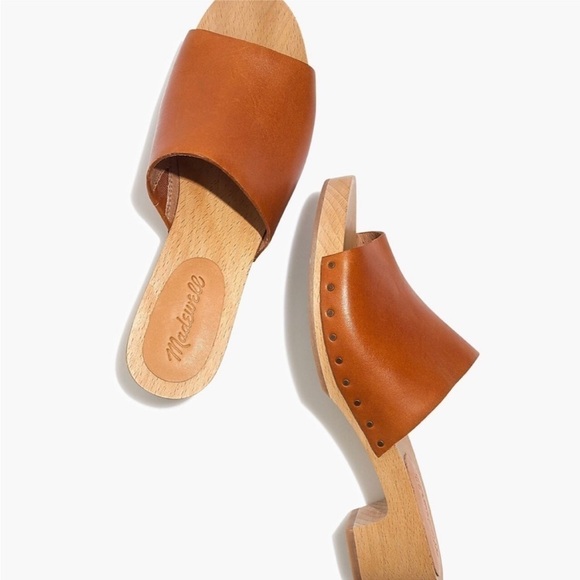 Madewell The Evelyn Slide Clogs - Size 9 - Brown/Tan - Picture 1 of 15